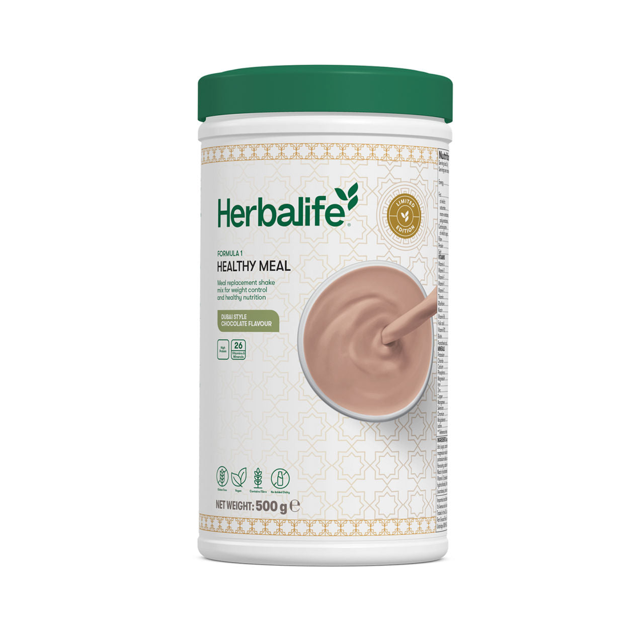 Herbalife Formula 1 Dubai Style Chocolate 500g canister